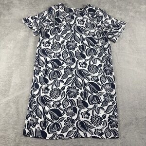 Ann Taylor Petite Women's Short Sleeve Ruffled Sleeve Floral Dress Size MP
